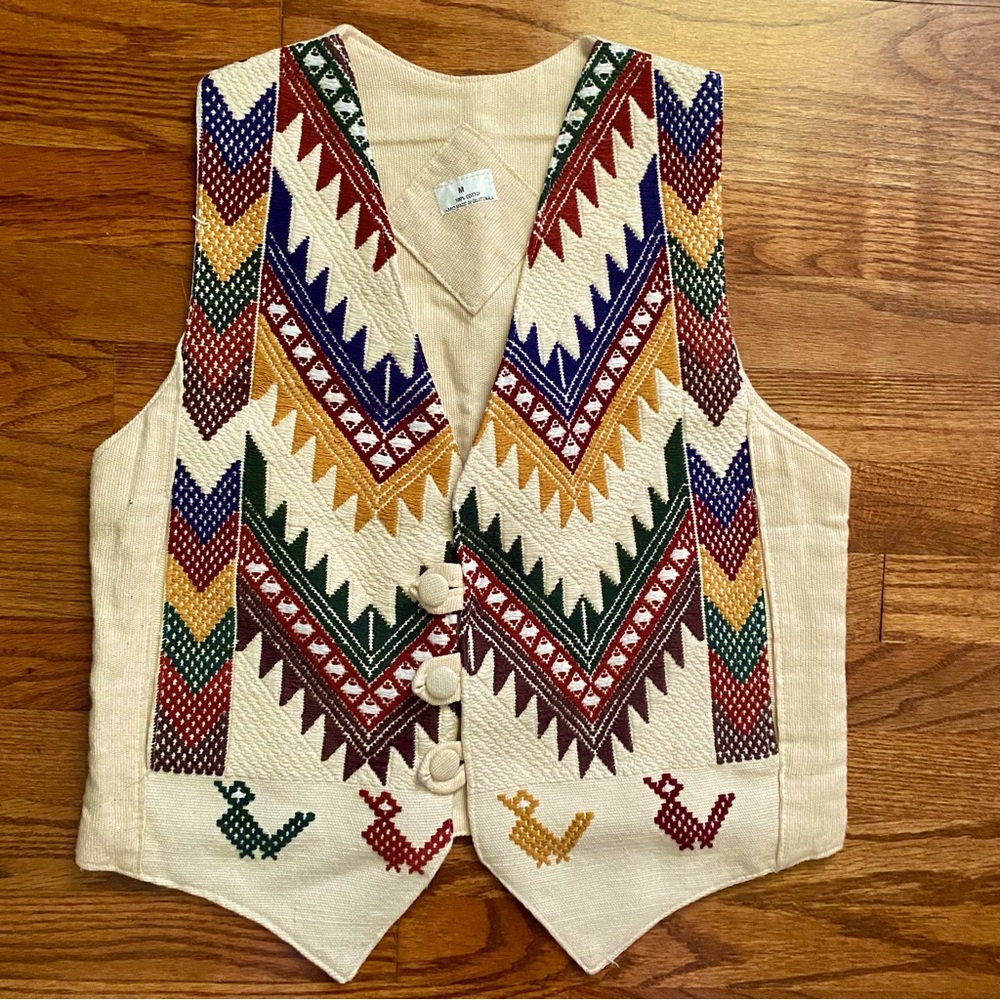 Vintage Vest, Handmade in Guatemala